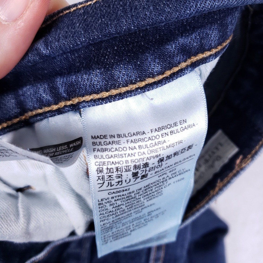 Levi's Premium 511 Slim Fit Jeans 34x34 Dark Blue - Picture 8 of 14